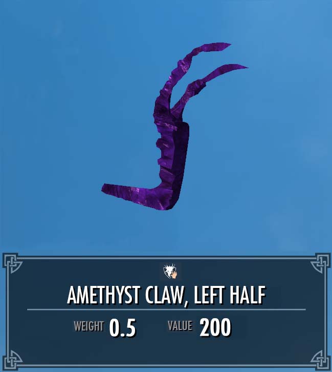 Amethyst Claw Left Half Legacy Of The Dragonborn Fandom