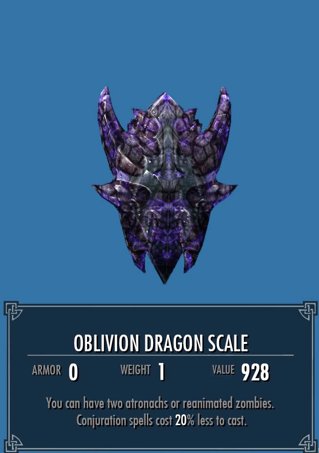 Oblivion Dragon Scale | Legacy of the Dragonborn | Fandom