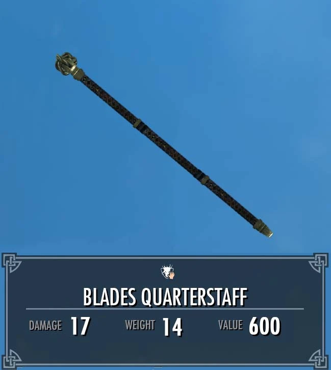 Blades Quarterstaff Legacy of the Dragonborn Fandom