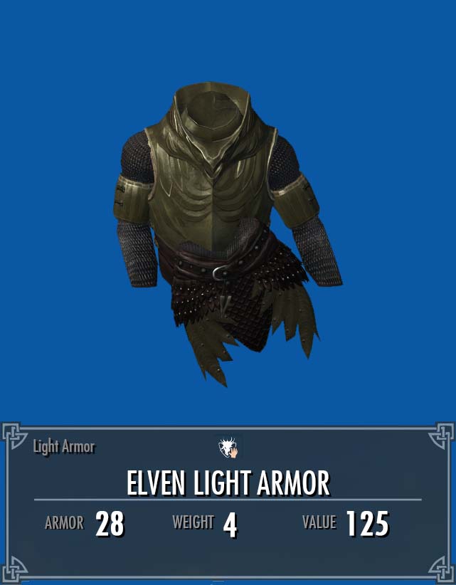 skyrim elven light armor