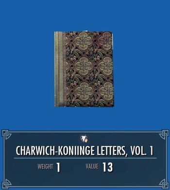 Charwich-Koniinge Letters, Vol. 1