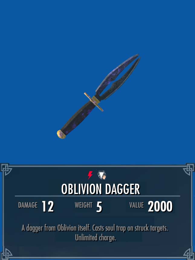 Oblivion Dagger Legacy Of The Dragonborn Fandom