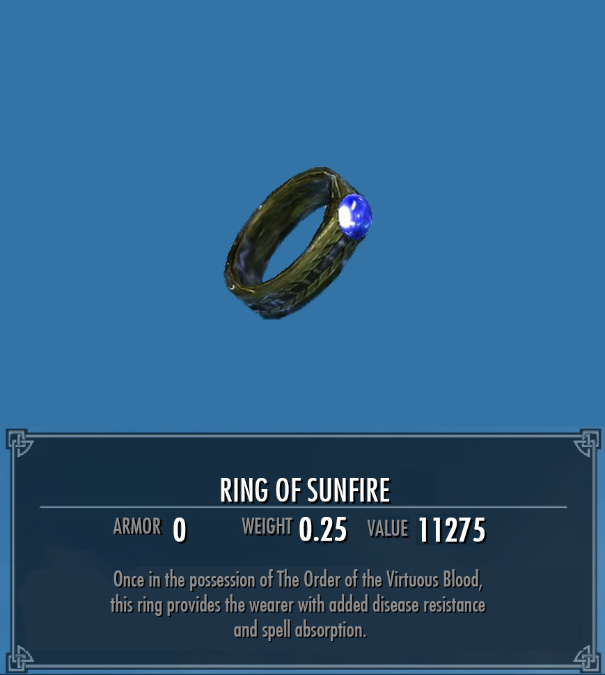 Ring of Sunfire (More Interesting Loot) | Legacy of the Dragonborn | Fandom