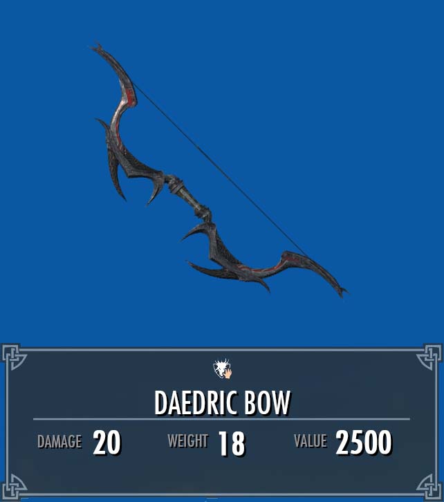 daedric bow skyrim