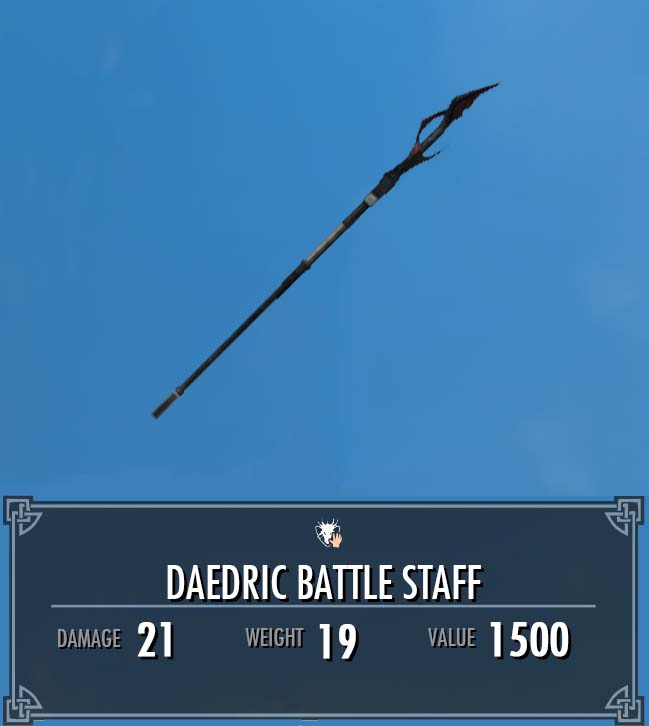 skyrim daedric staff