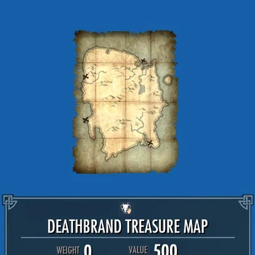 Skyrim Solstheim Treasure Map Deathbrand Treasure Map | Legacy Of The Dragonborn | Fandom