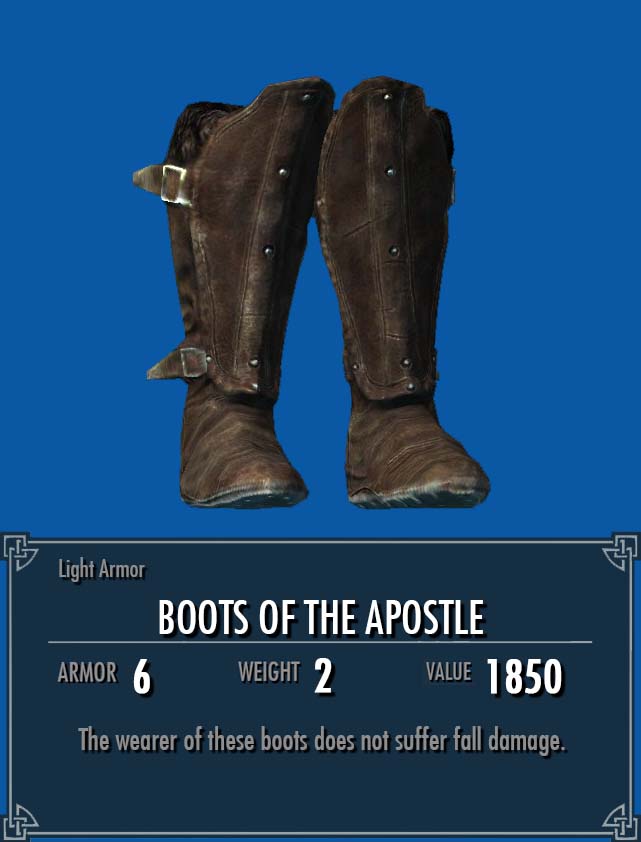 Boots Of The Apostle Legacy Of The Dragonborn Fandom