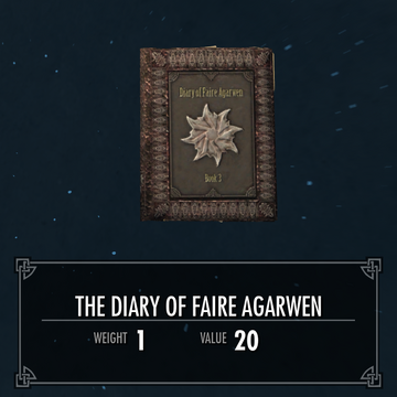 The Diary Of Faire Agarwen Legacy Of The Dragonborn Fandom Skyrim on the xbox 360, a gamefaqs message board topic titled falmer ancient tome. the diary of faire agarwen legacy of