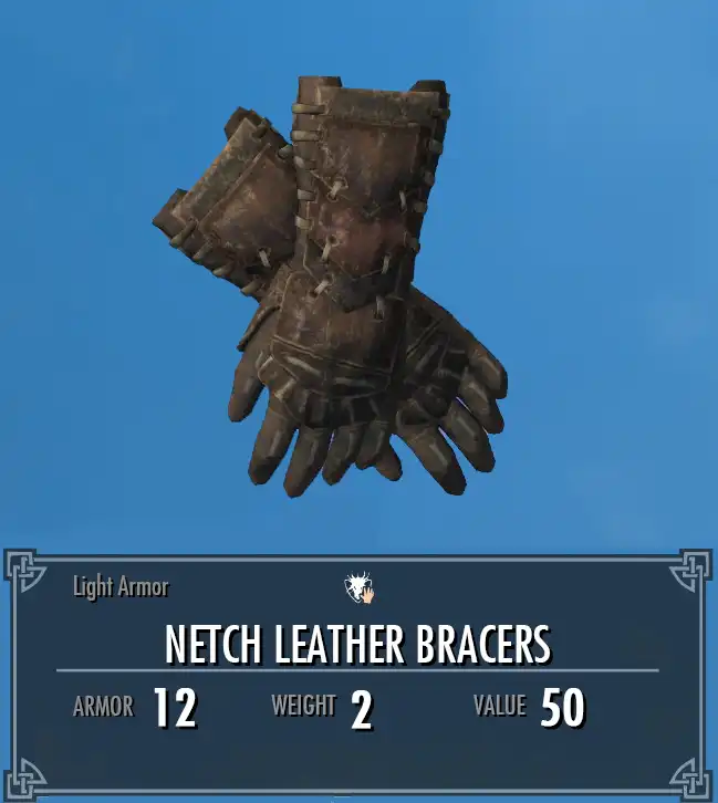 リラクゼーショングッズ ELDERBORN Netch Leather Bracers | Legacy of the Dragonborn | Fandom