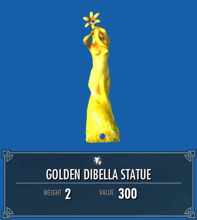 Golden Dibella Statue Legacy of the Dragonborn Fandom