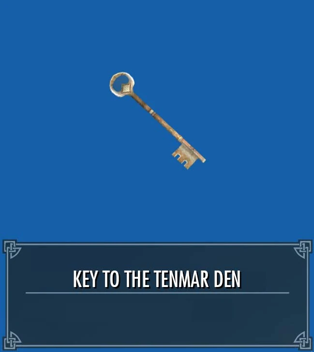 Key to the Tenmar Den | Legacy of the Dragonborn | Fandom