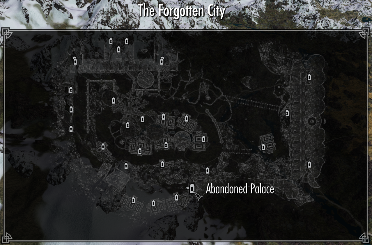 skyrim forgotten city abandoned palace skyrim forgotten city abandoned palace