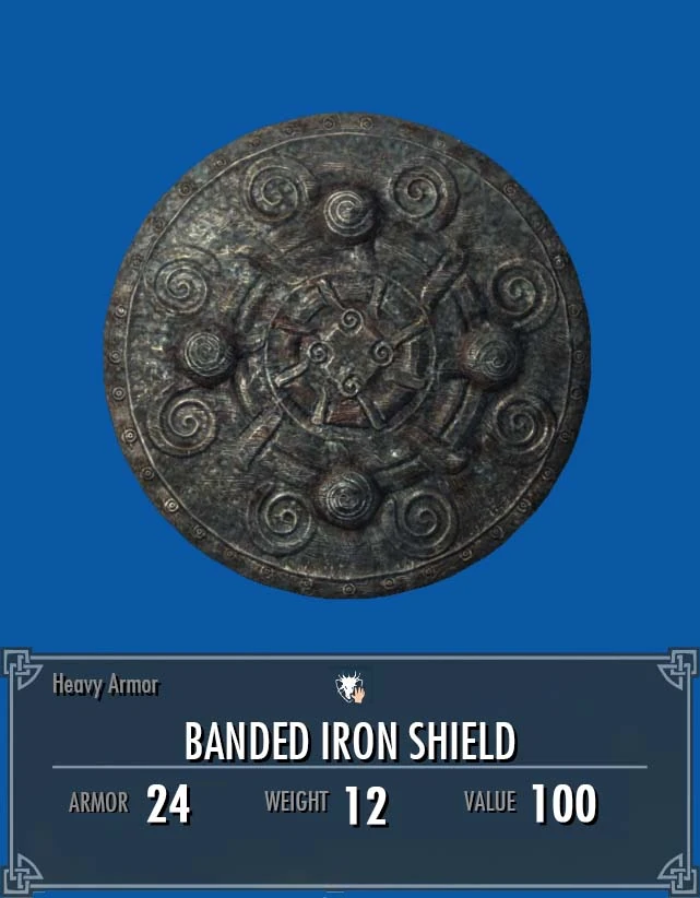 Banded Iron Shield Legacy of the Dragonborn Fandom
