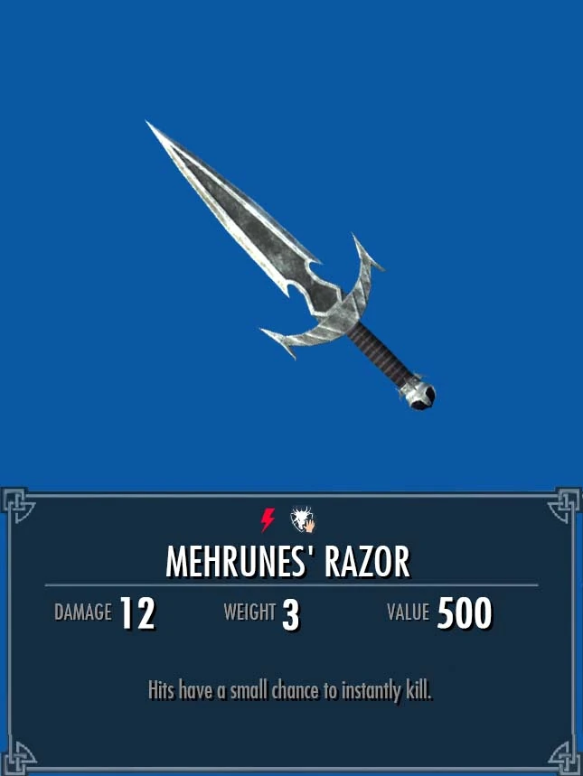 Mehrunes' Razor | Legacy of the Dragonborn | Fandom