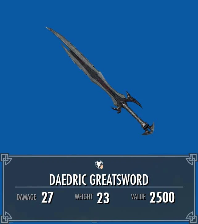 Daedric Greatsword | Legacy of the Dragonborn | Fandom