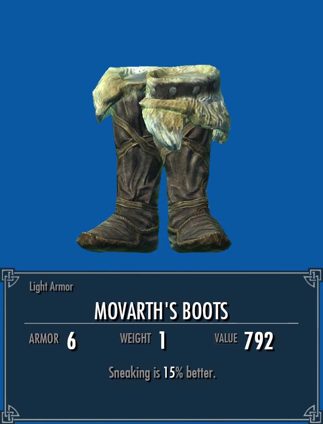 Skyrim unique sale boots