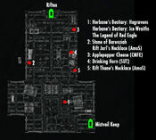 Mistveil Keep Jarl's Chambers local map