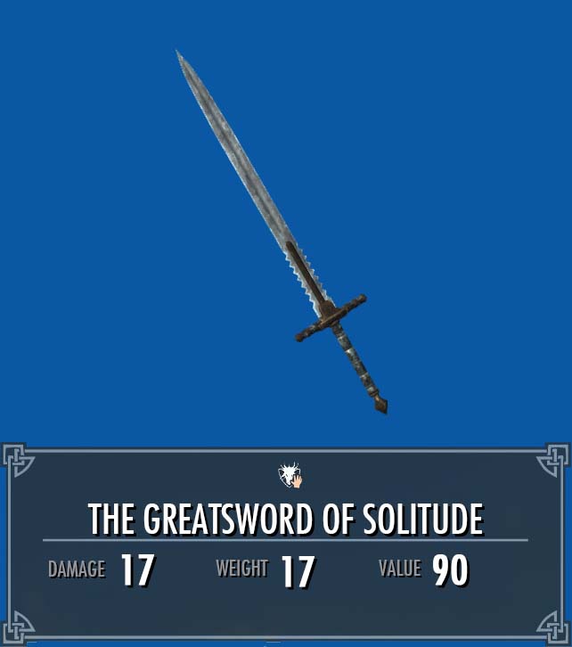 The Greatsword of Solitude | Legacy of the Dragonborn | Fandom
