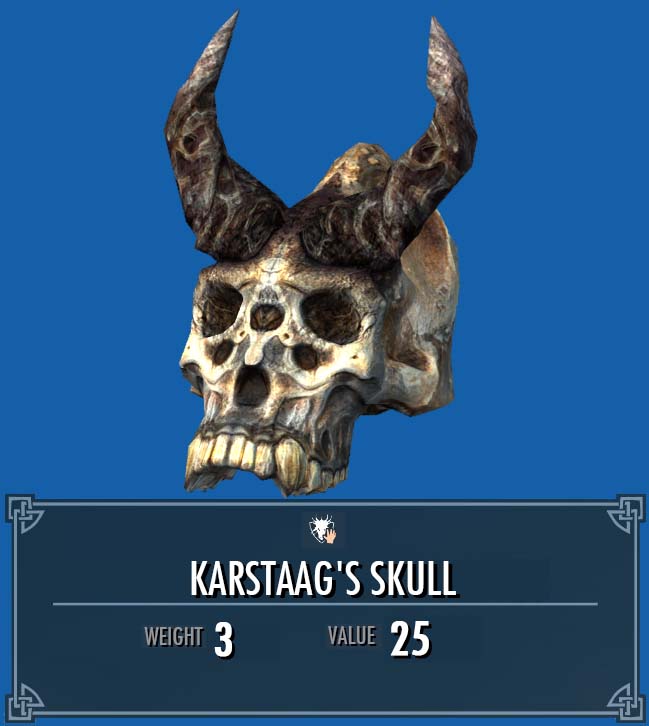 Skyrim - Karstaag's Skull - LOCATION 