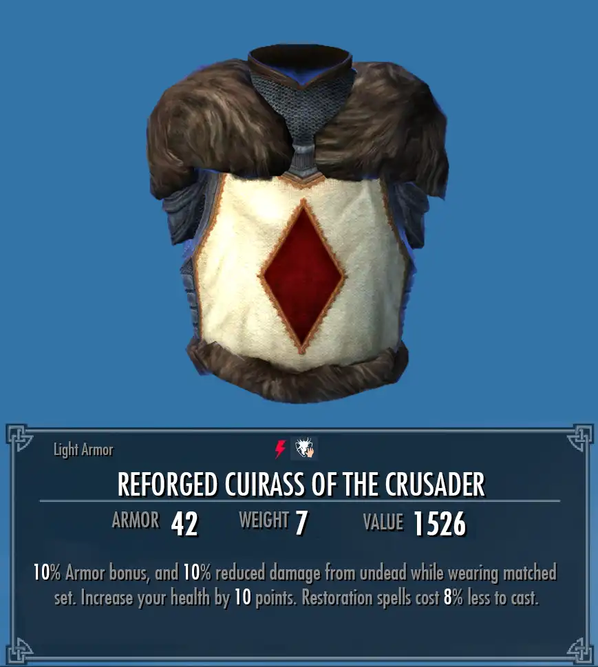 Reforged Cuirass of the Crusader | Legacy of the Dragonborn | Fandom