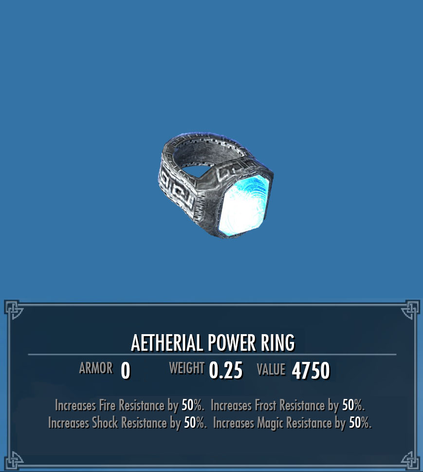 Aetherial Power Ring | Legacy of the Dragonborn | Fandom