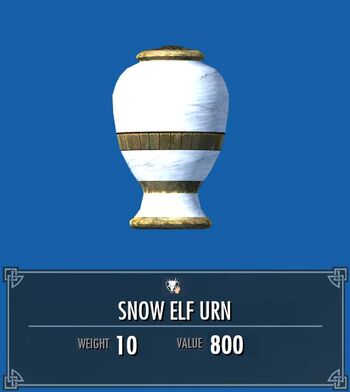 Snow Elf Urn