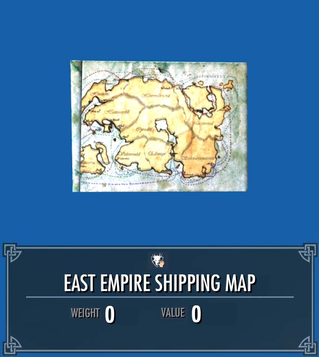 East Empire Map Legacy Of The Dragonborn Fandom - Skyrim East Empire Company Pendants Location