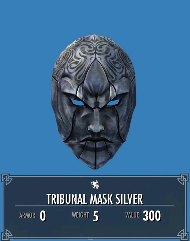 Tribunal Mask Silver Legacy of the Dragonborn Fandom