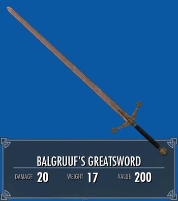 Balgruuf's Greatsword