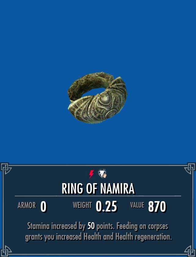 Ring of Namira | Legacy of the Dragonborn | Fandom