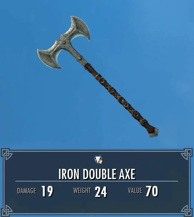 Iron Double Axe Legacy of the Dragonborn Fandom