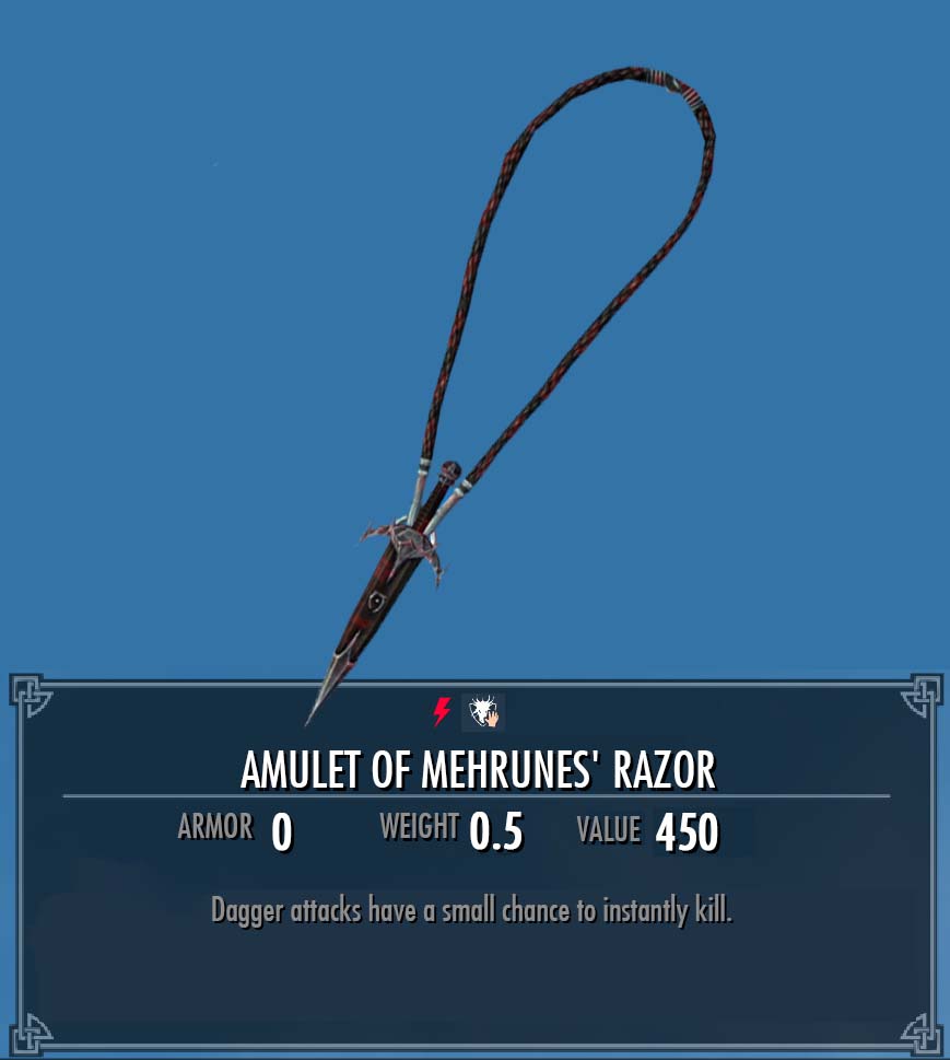 Amulet Of Mehrunes Razor Legacy Of The Dragonborn Fandom