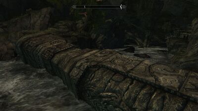 Makeshift bridge