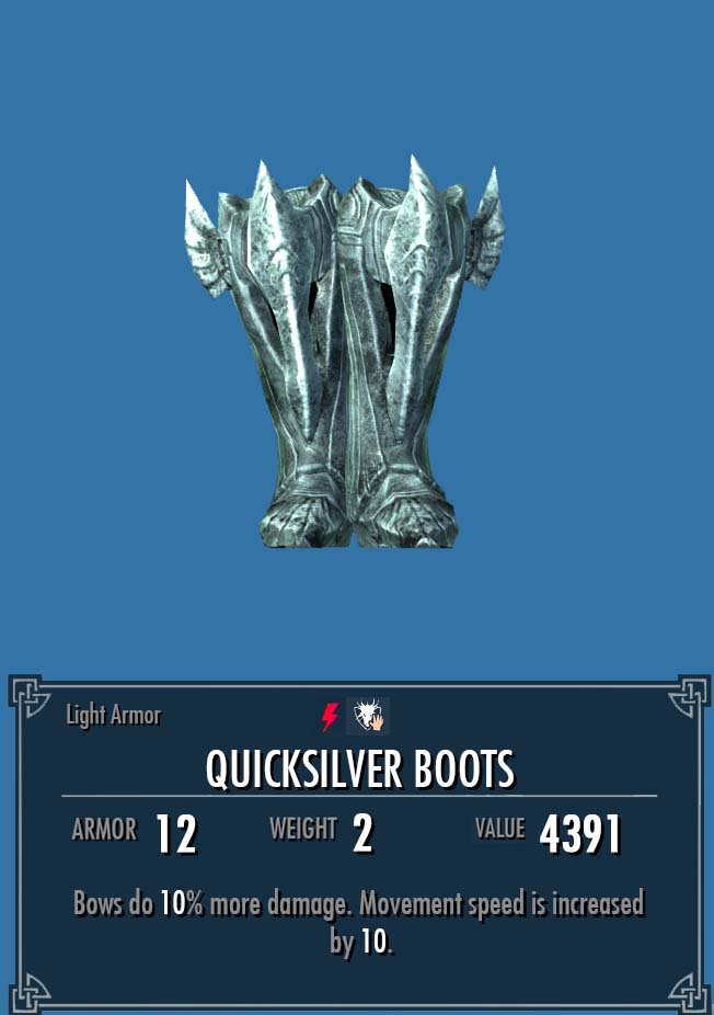 Skyrim unique sale boots