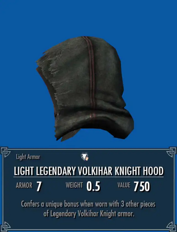 Light Legendary Volkihar Knight Hood