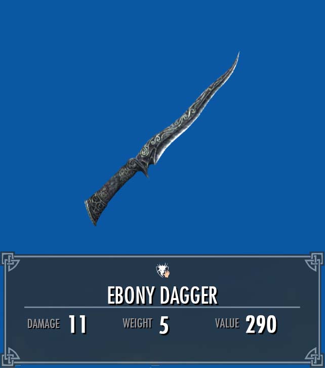 skyrim ebony dagger