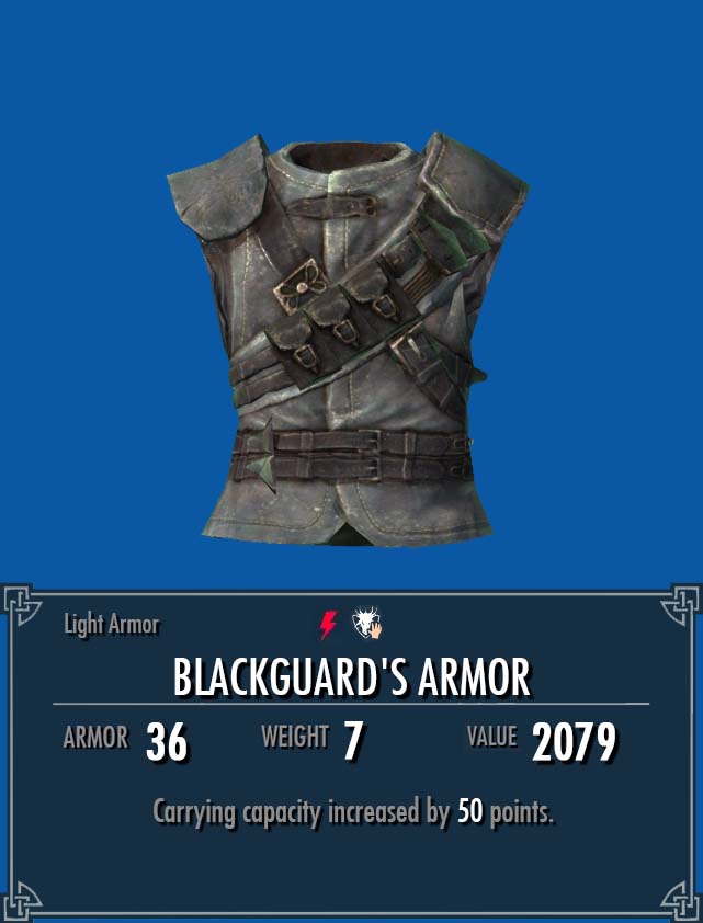 skyrim black thieves guild armor