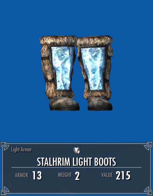 Stalhrim Light Boots | Legacy of the Dragonborn | Fandom