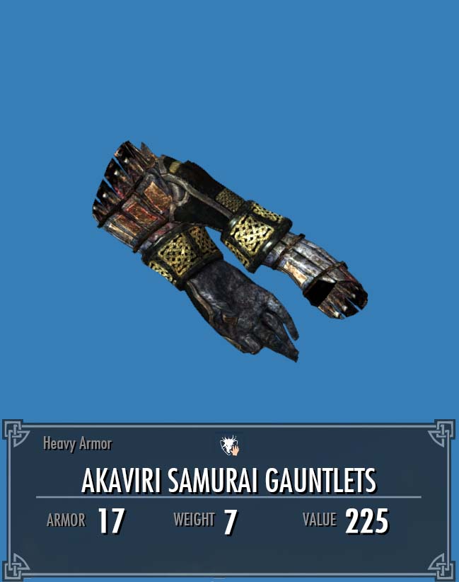 Akaviri Samurai Gauntlets, Legacy of the Dragonborn