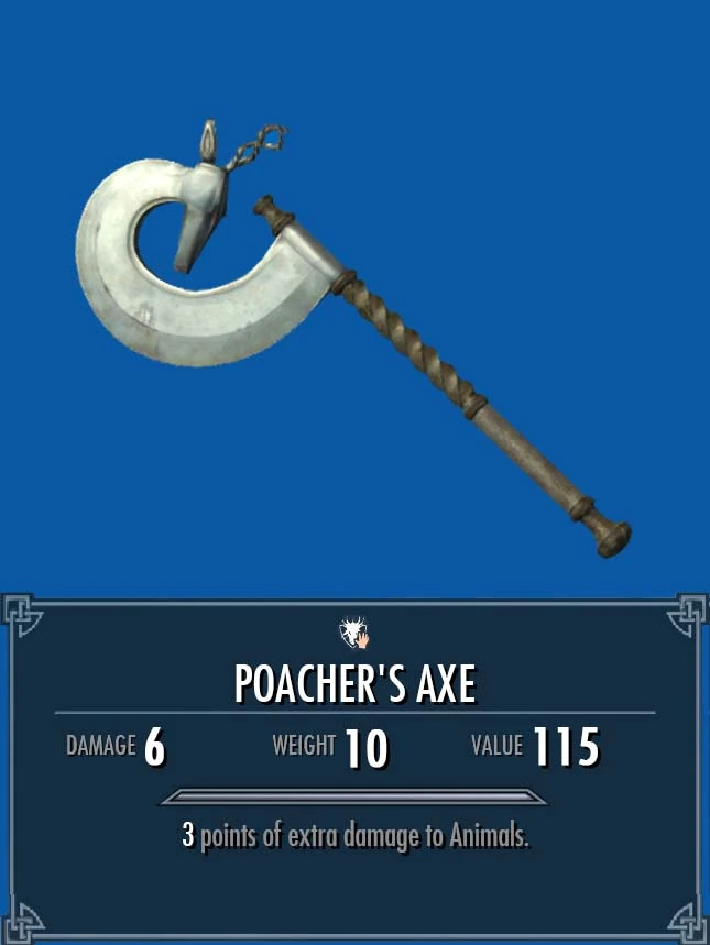 Poacher's Axe Legacy of the Dragonborn Fandom