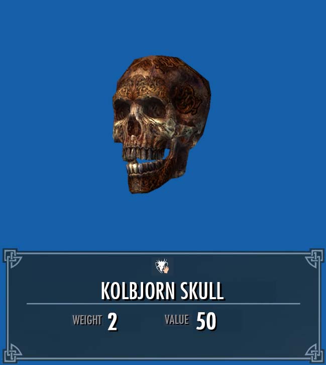 Kolbjorn Skull Legacy of the Dragonborn Fandom