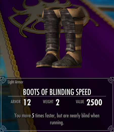 boots of blinding speed