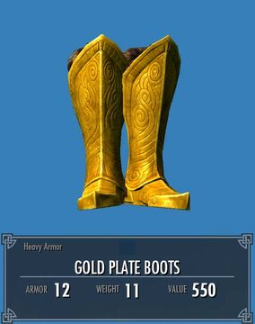 Gold plated shop boots