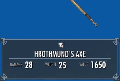 Hrothmund s Axe Elder Scrolls Fandom