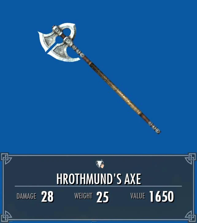 Hrothmund's Axe Legacy of the Dragonborn Fandom