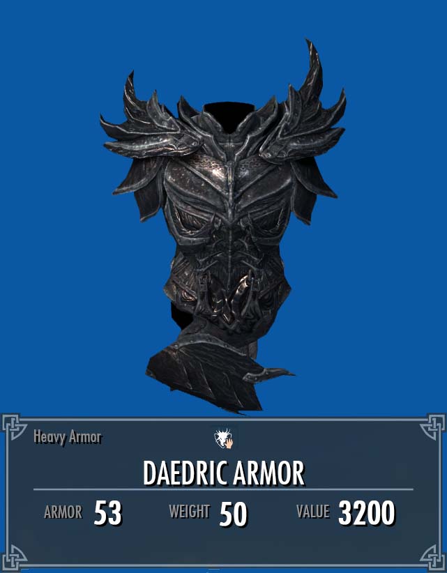 daedric armor skyrim