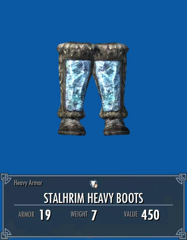 Stalhrim Heavy Boots | Legacy of the Dragonborn | Fandom