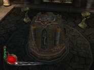 The Sarafan symbol pedestal "statue" from the stronghold