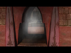 Cutscenes: First Air plinth and Cracked door