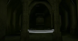 Model view of the alpha altar room